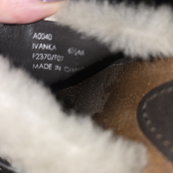Coach Ivanka wood & faux fur clog sz6 1/2M - Picture 15 of 15